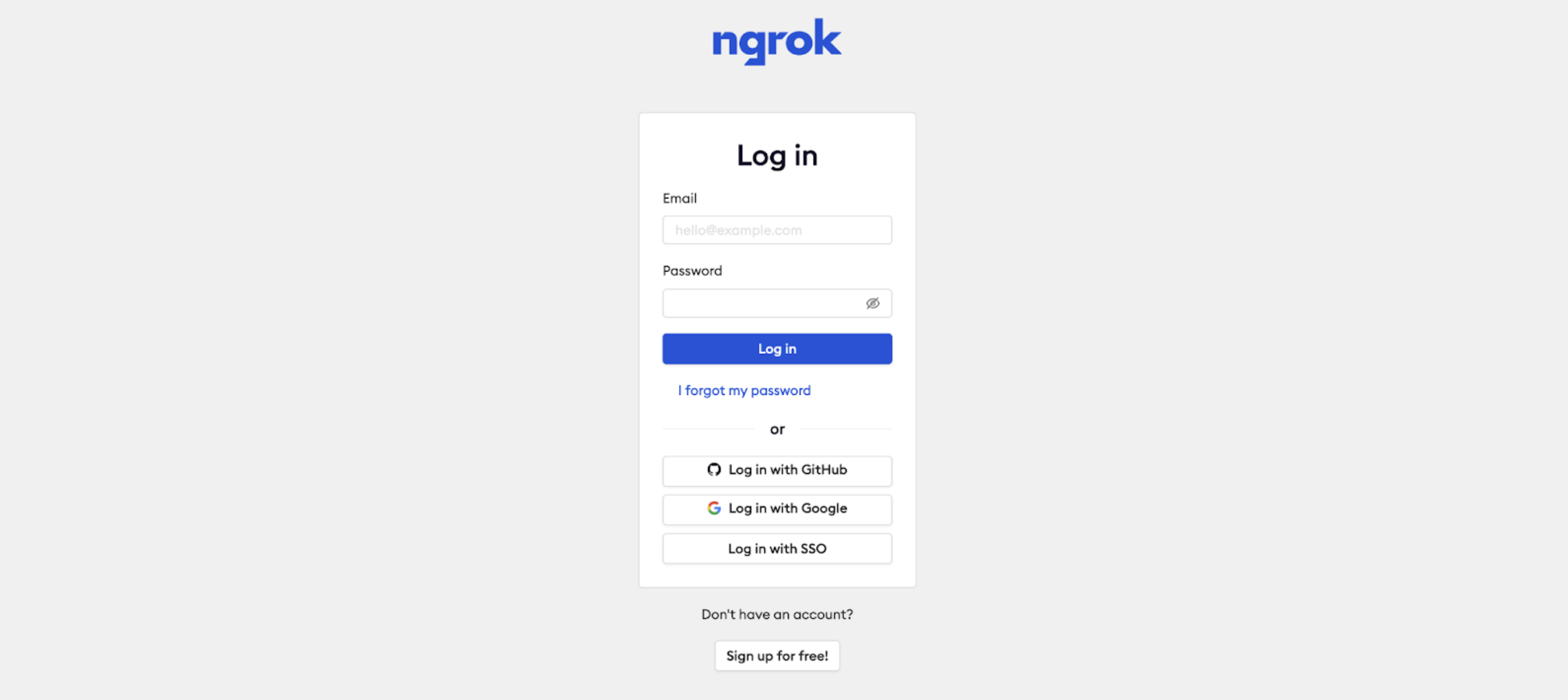Login with SSO button